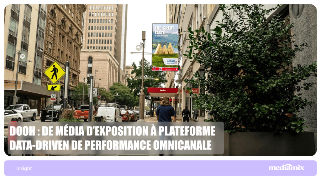 DOOH : de média d’exposition à plateforme data-driven de performance omnicanale